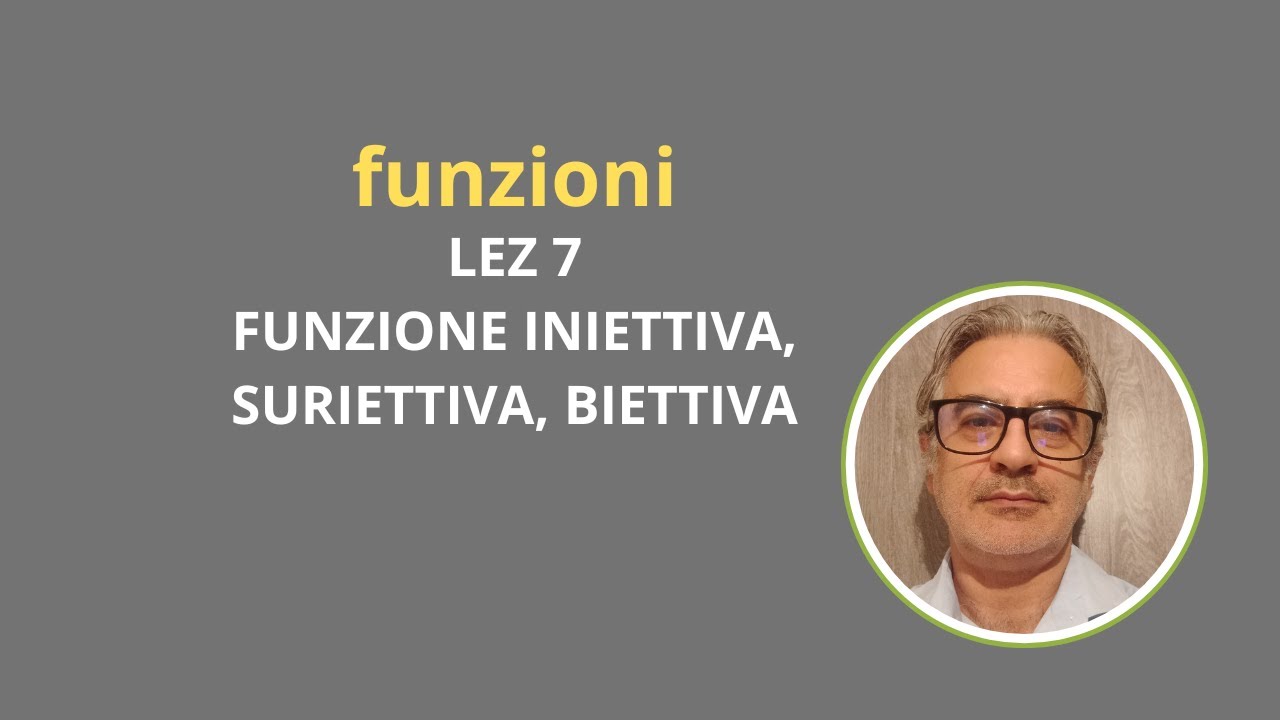 funzioni iniettive, suriettive e biettive