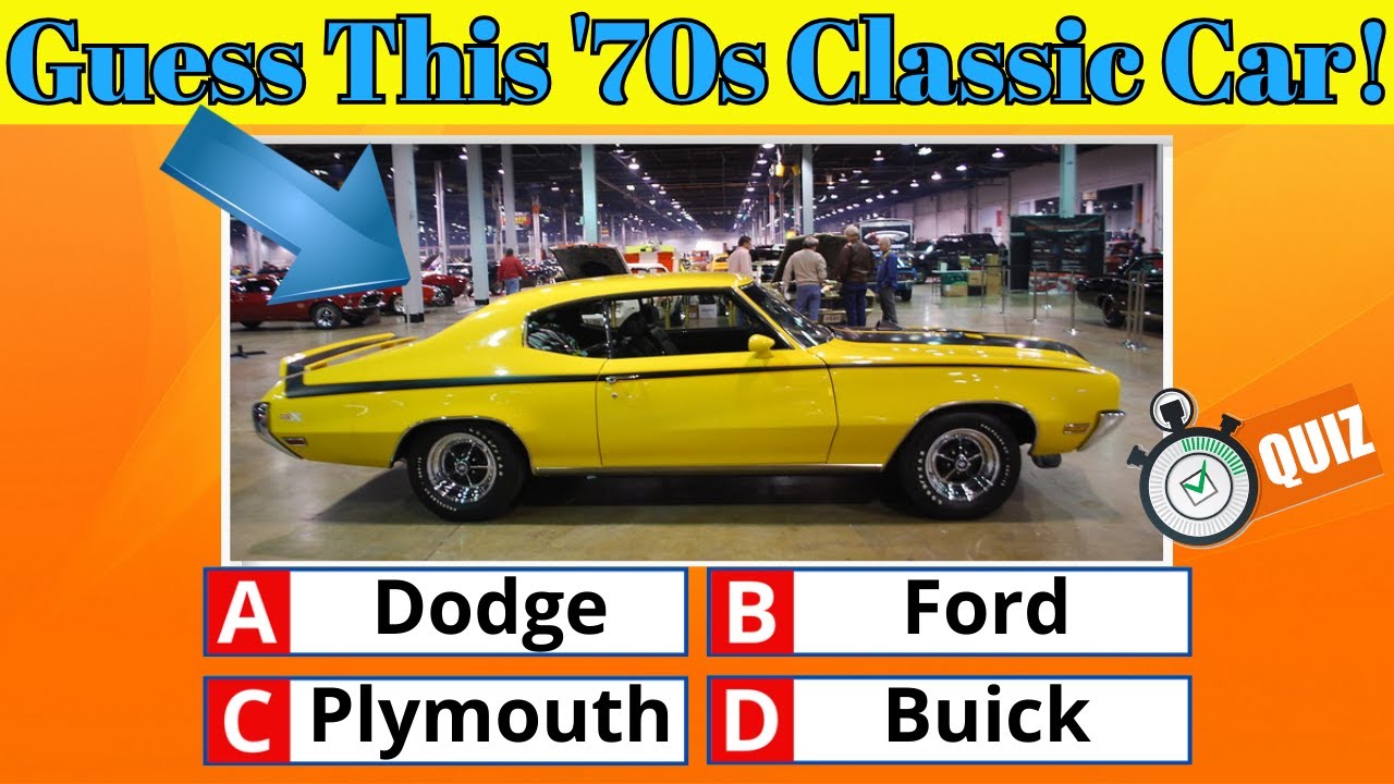 Think You’re a Car Expert? Try This 70s Classic Car Quiz! 🚗👀