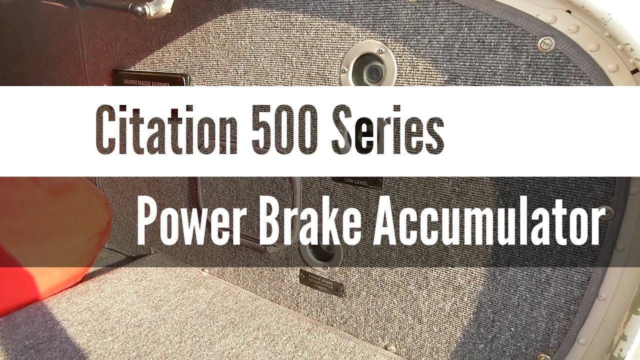 Citation 500 Series - Power Brake Accumulator