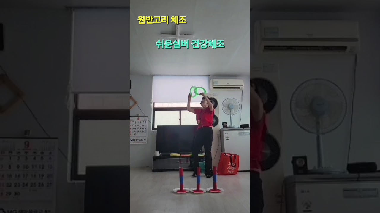 실버체조.도구체조.원반고리체조.  아빠의청춘      쉬운실버체조  시니어건강체조