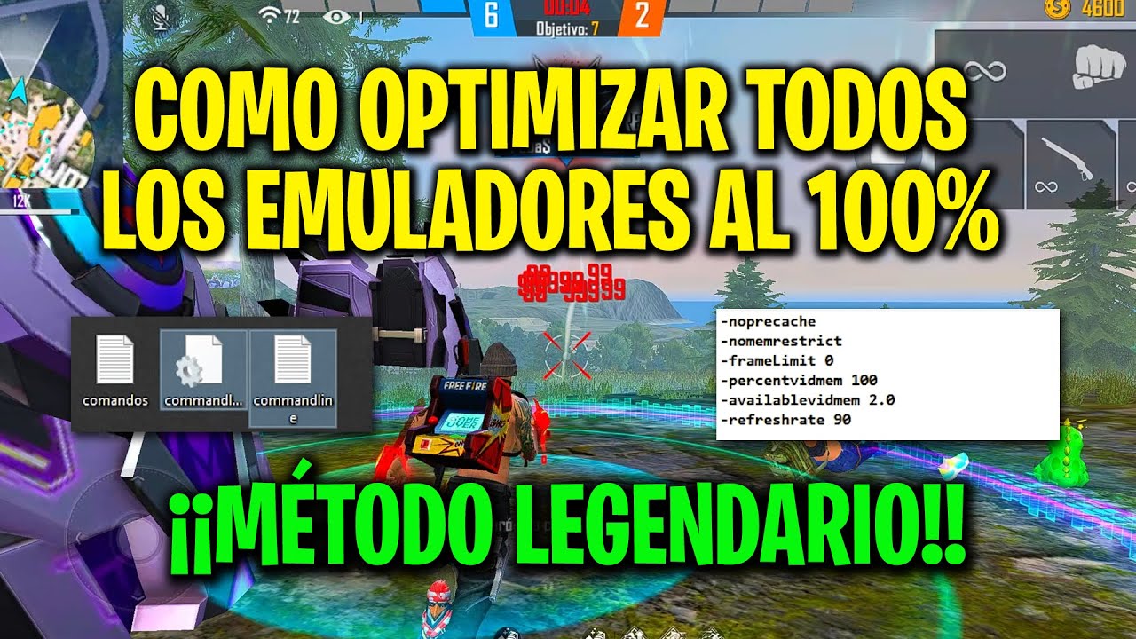COMO OPTIMIZAR CUALQUIER EMULADOR PARA JUGAR FREE FIRE SIN LAG EN CUALQUIER PC 😱