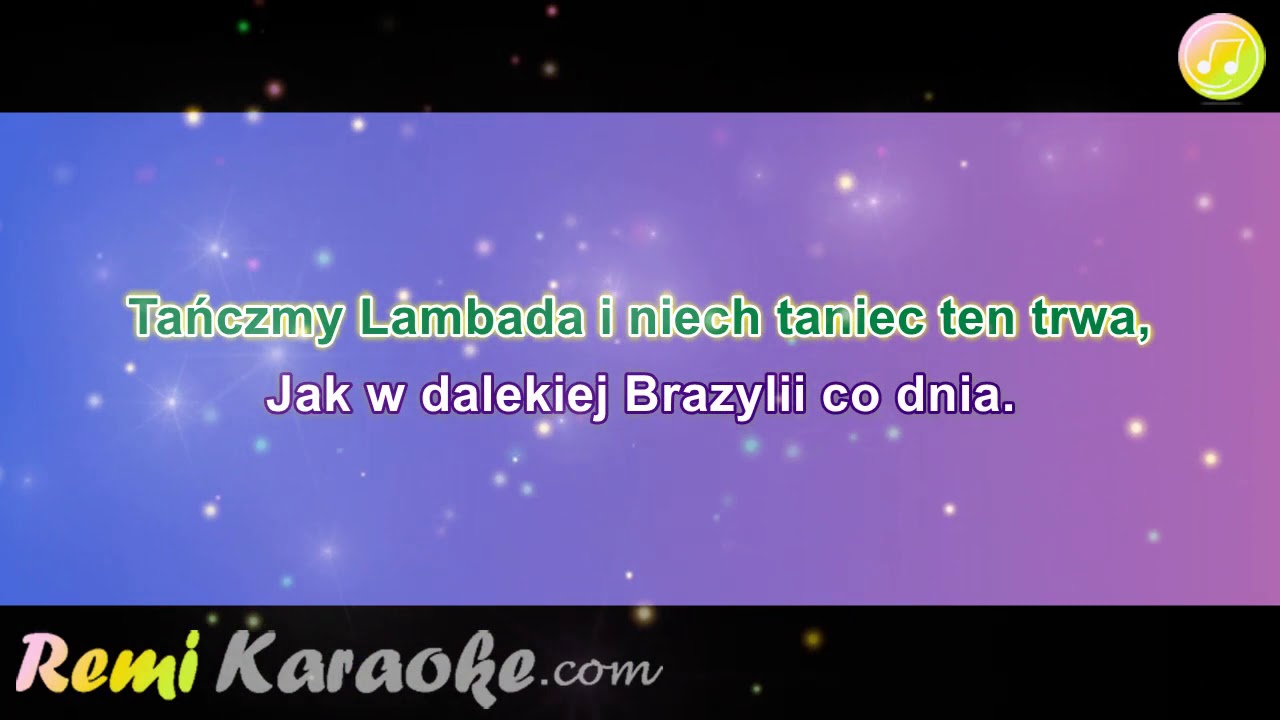 Szarotka - Lambada (Leć melodio leć) (karaoke - RemiKaraoke.com)