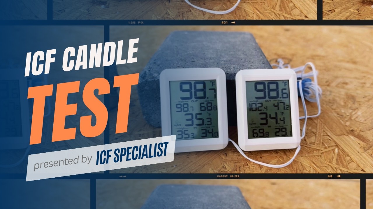 Умопомрачительный тест с использованием свечи ICF: от 35°F на улице до 98°F в помещении всего за ...