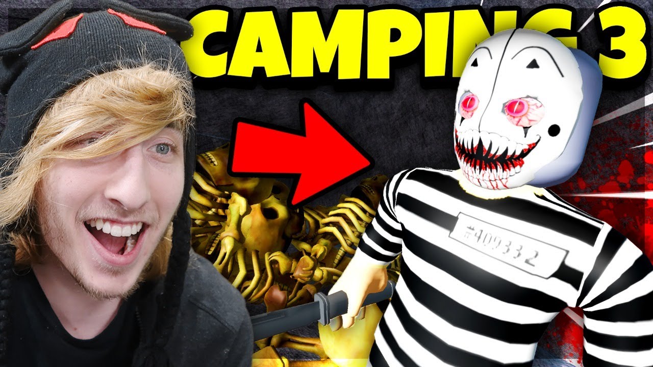 KreekCraft Eats His Fan, Lives To Regret It.. (ROBLOX CAMPING 3)