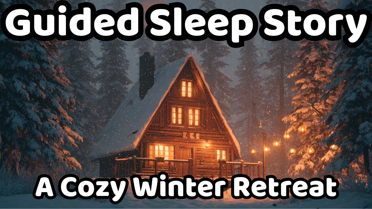 The Cozy Winter Cabin: Guided Sleep Story with Ambient Fireplace