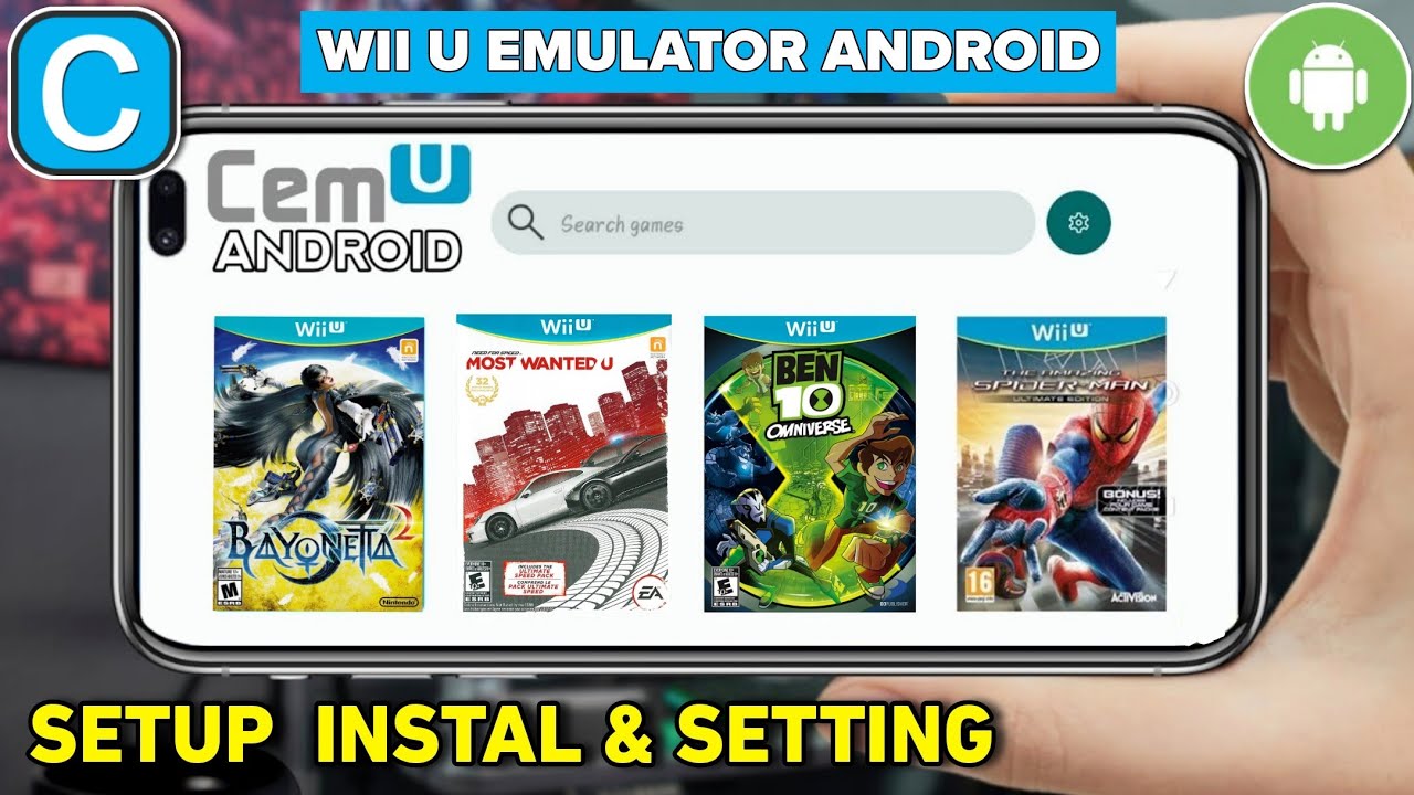 CEMU EMULATOR [WII U] ANDROID SETUP INSTAL & SETTING (OFFLINE)