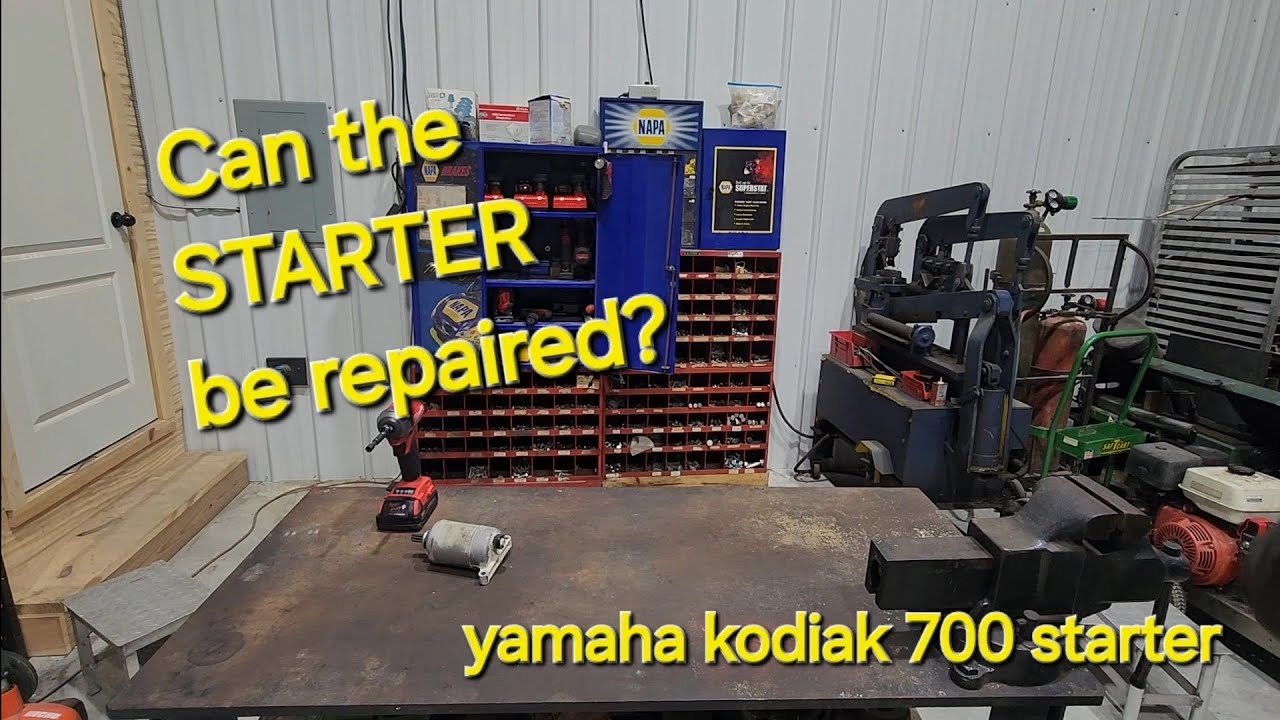 Starter disassembly yamaha kodiak 700