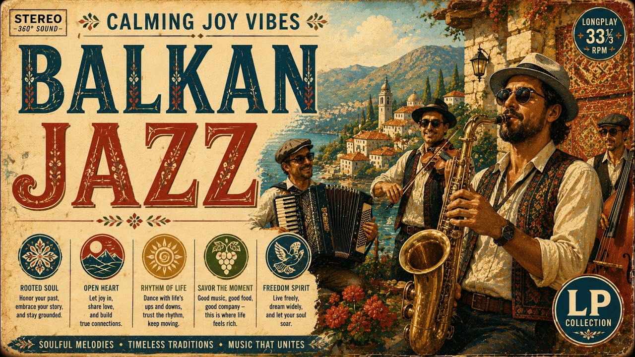 Balkan Jazz 🌄 | Cozy Mountain Caf&eacute; &bull; Relaxing Balkan Ambience