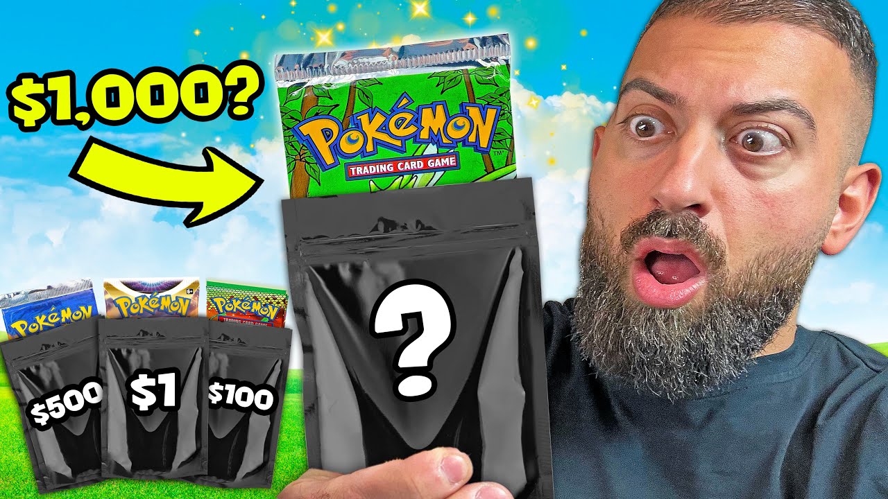 These Pokemon Mystery Bags Have $1 OR $1,000 Packs Inside!