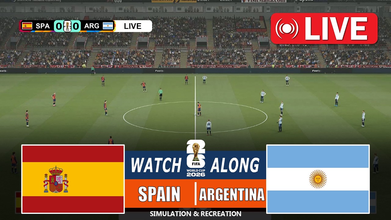 🔴LIVE : Spain vs Argentina | THE FINAL | World Cup 2026 | Full Match Video Game - Simulation