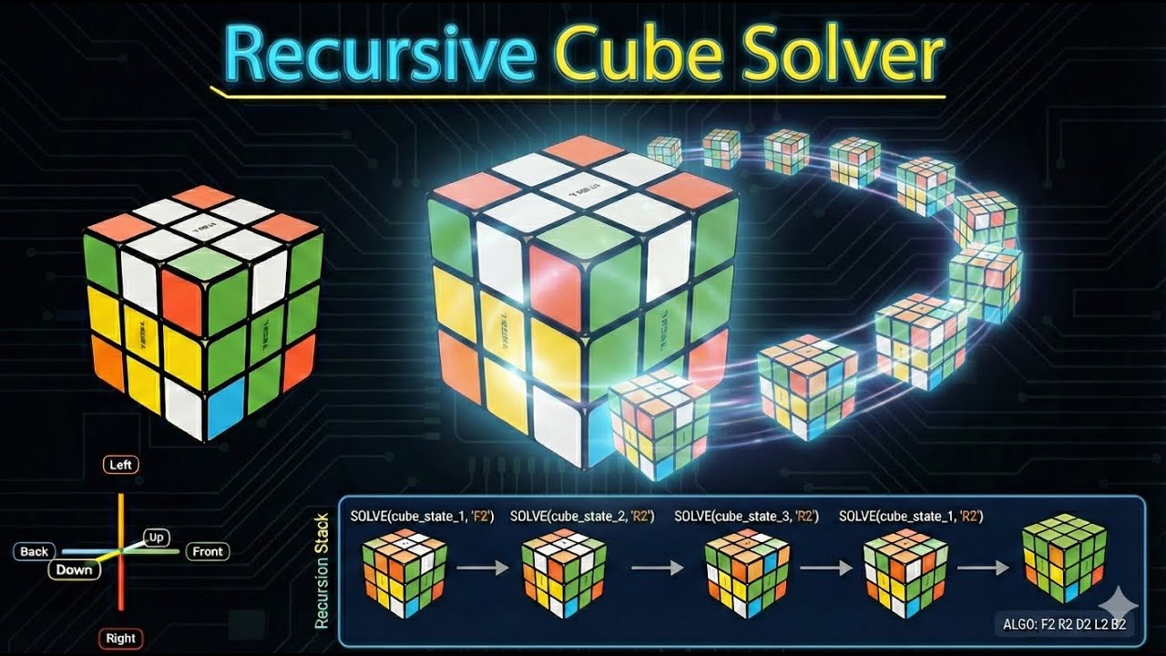 Visualizing the Rubik's Cube Algorithm 🧊 | Layer-by-Layer Method 🧩