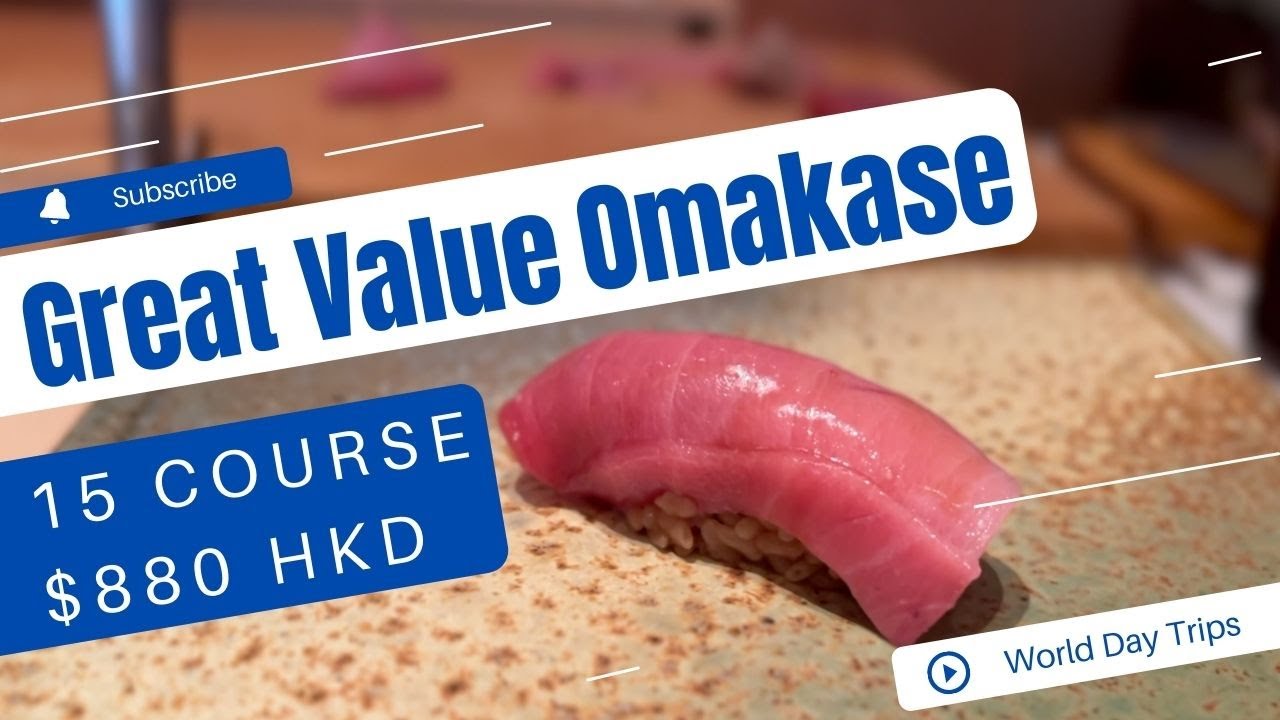 Great Value for Money Omakase in Hong Kong 2022 - Walkthrough (Sushi Namaken)