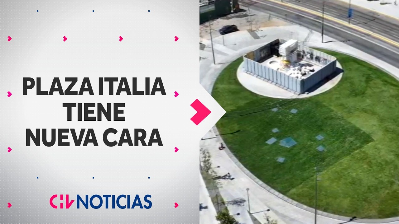 Así luce la nueva Plaza Italia tras su inauguración ¿Qué pasó con la estatua de Baquedano?