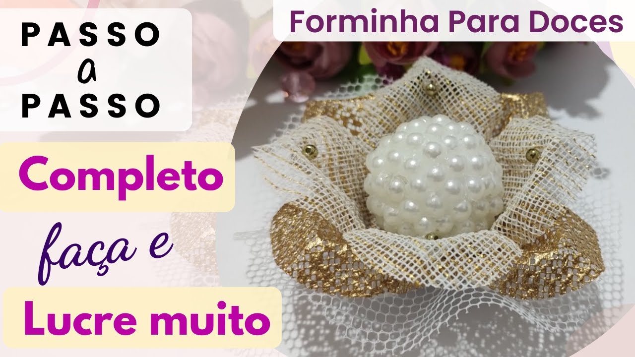Como Fazer Forminha para Doces com Tela Escócia (FAÇA E LUCRE MUITO)
