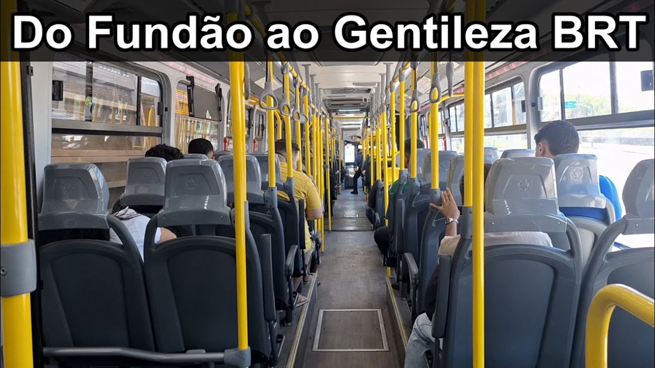 Do Fundão ao Gentileza - Movimentação de ônibus urbano BRT Mobi Rio Marcopolo Viale Express O500 MDA