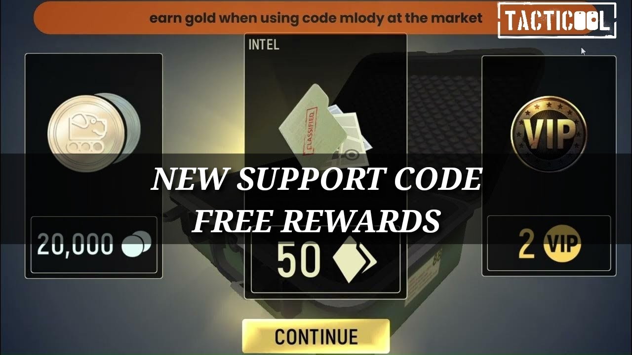 Tacticool: NEW SUPPORT CODE - FREE REWARDS ! Check It Out ! 2025