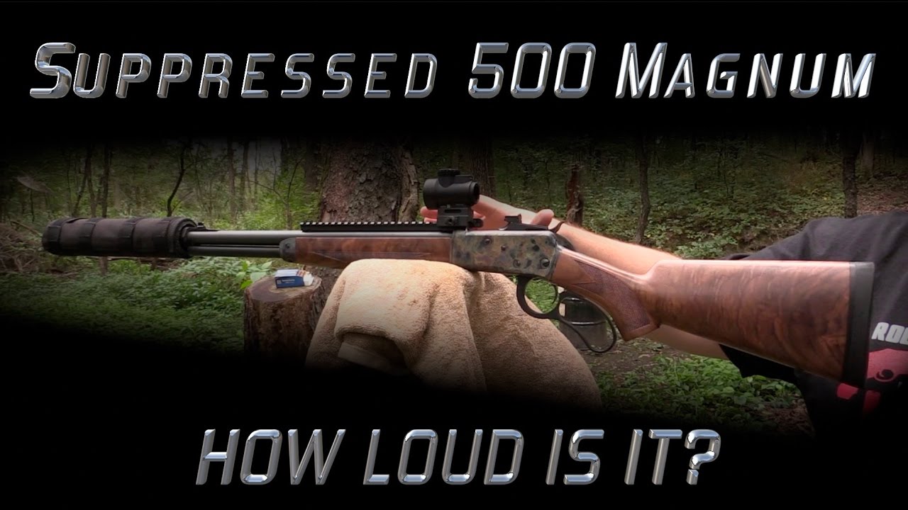 500 S&W Magnum Suppressor Sound Test - Bowers VERS 50!
