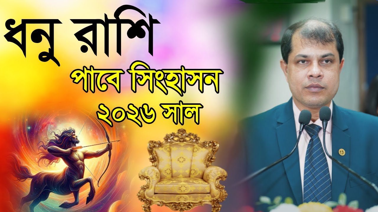 Sagittarius Rashifal 2026। ধনু রাশি পাবে সিংহাসন ২০২৬ সাল। Astrologer-K.C.Pal। Rashifal 2026