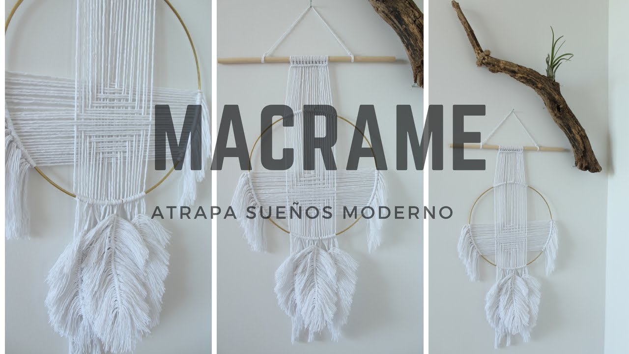 MACRAME- ATRAPA SUEÑOS MODERNO /Modern Dreamcatcher
