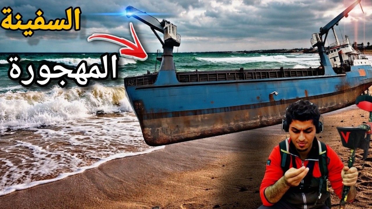🔥البحث عن كنوز الشواطئ 😱 لقيت سفينة مهجورة