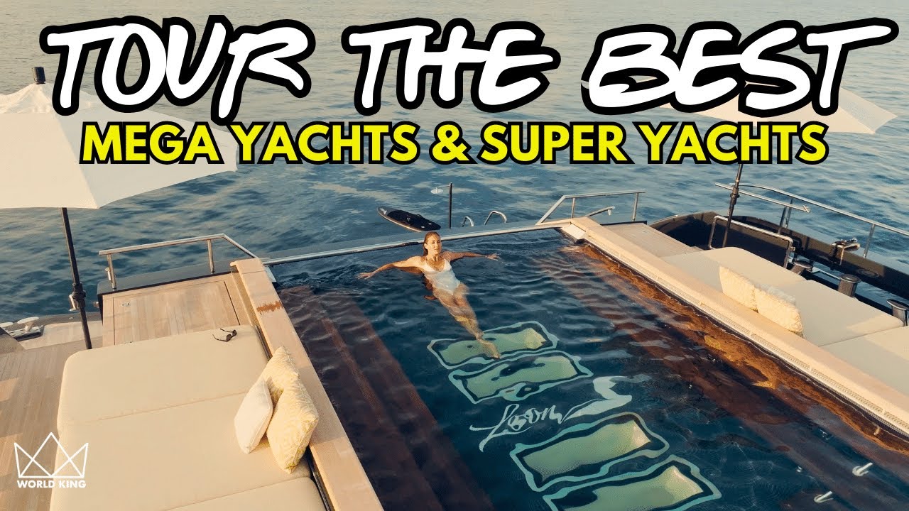 1-HOUR LUXURY YACHT TOUR: The Most Luxurious Mega Yachts, Super Yachts, & Sailing Yachts In 4K