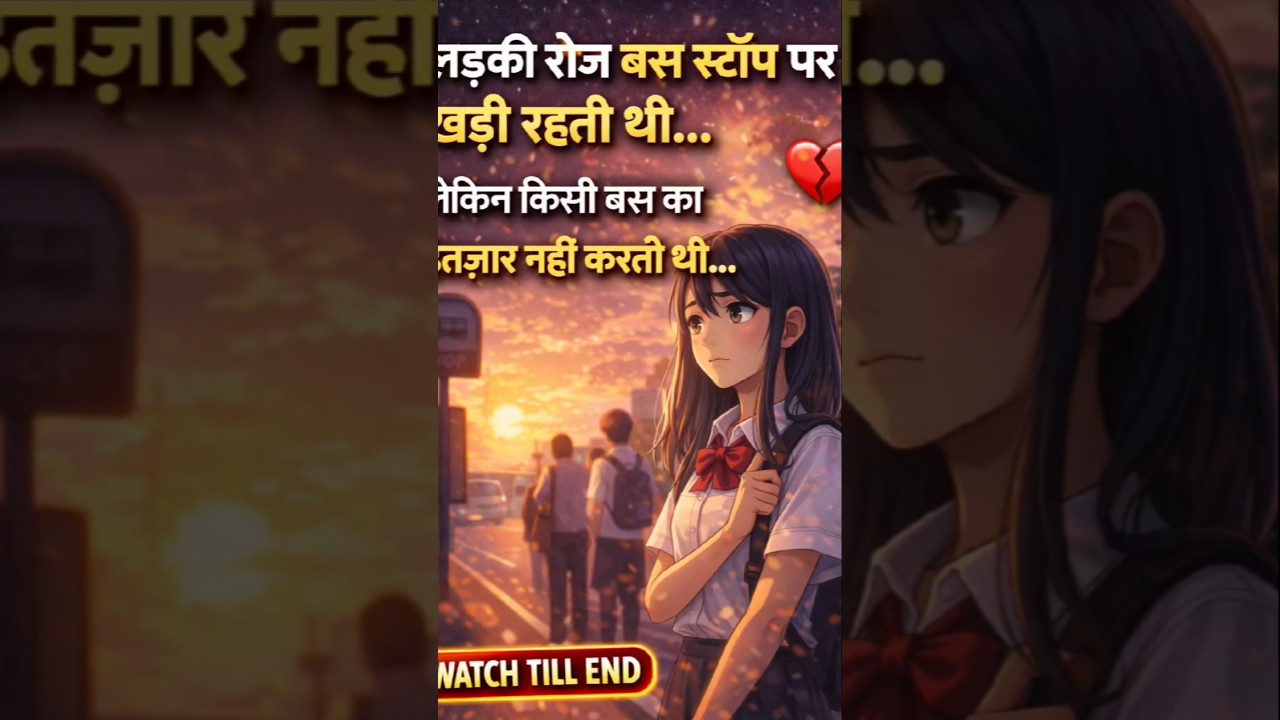 बस स्टॉप पर रोज खड़ी रहती थी ये लड़की… वजह जानकर सब रो पड़े 😢