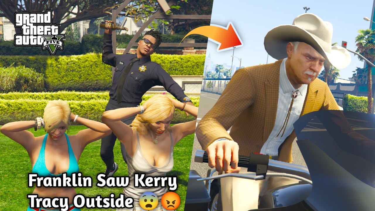 GTA 5: Franklin Saw Kerry Tracy Outside The House 😨Shinchan Got Angry😡Duggan House 💔🥹Ps Gamester