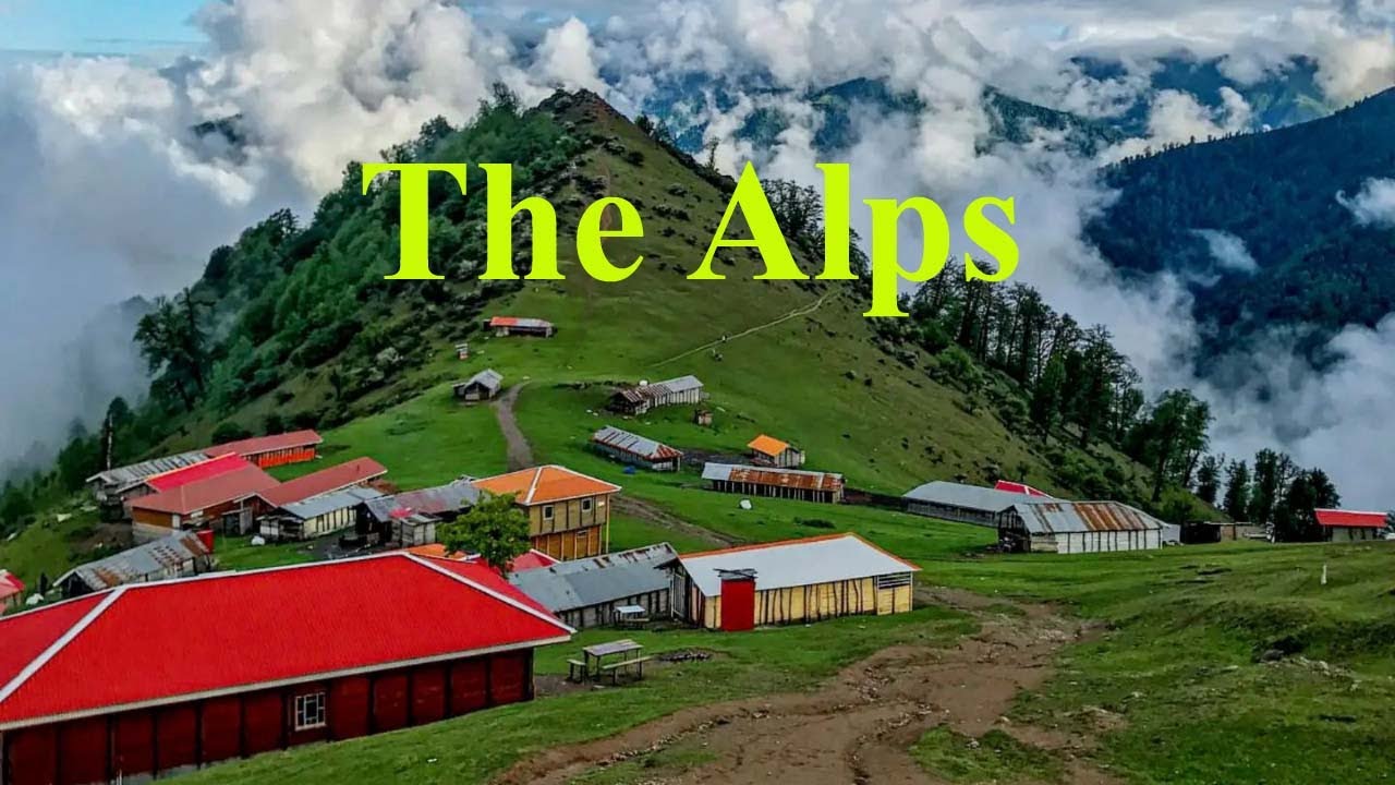The Alps 4k,Beautiful Places In The World With Relaxation Music