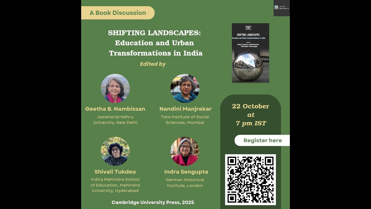 A Book Discussion On Shifting Landscapes: Education and Urban Transformations in India
