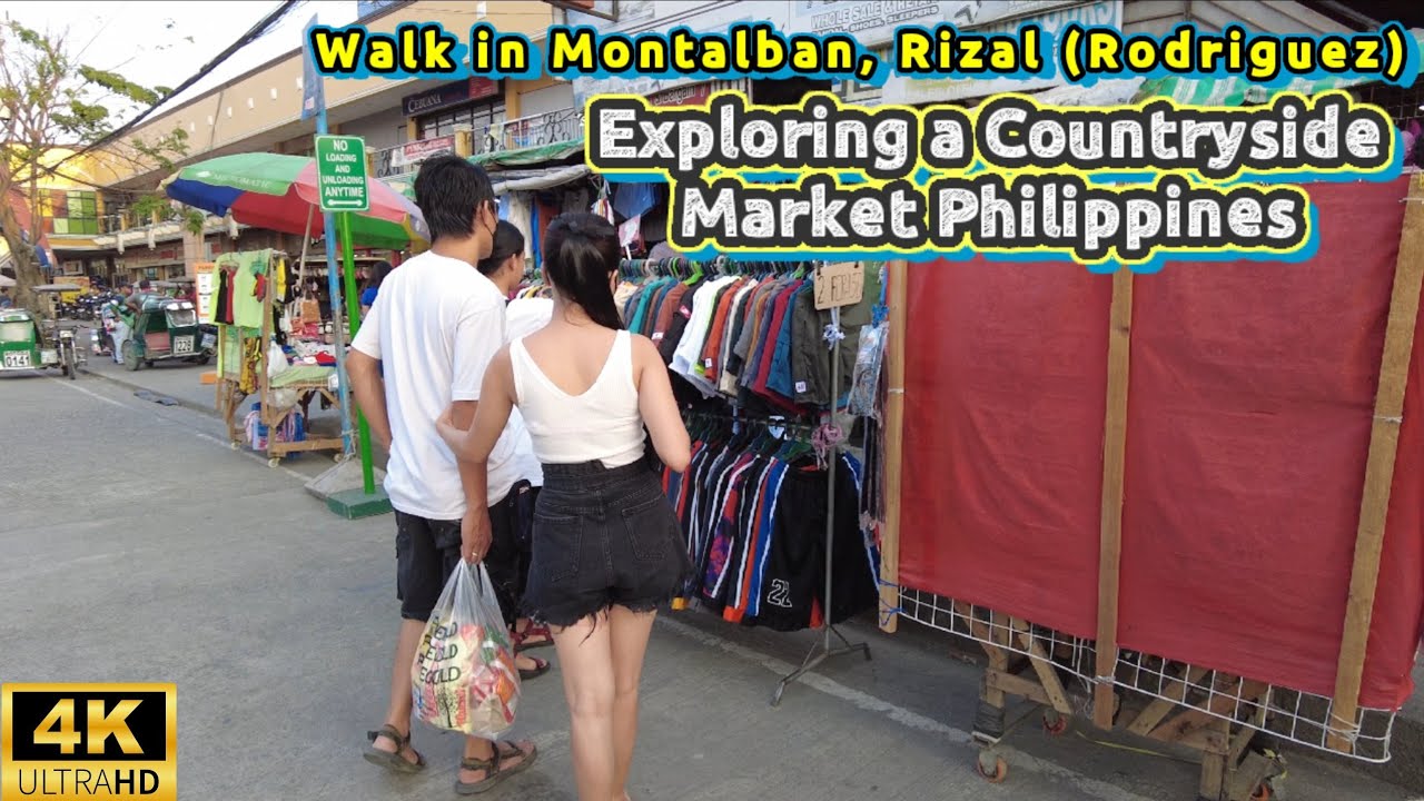 REAL LIFE ACTION in PHILIPPINES COUNTRYSIDE MARKETS | Walk in Montalban, Rizal (Rodriguez)