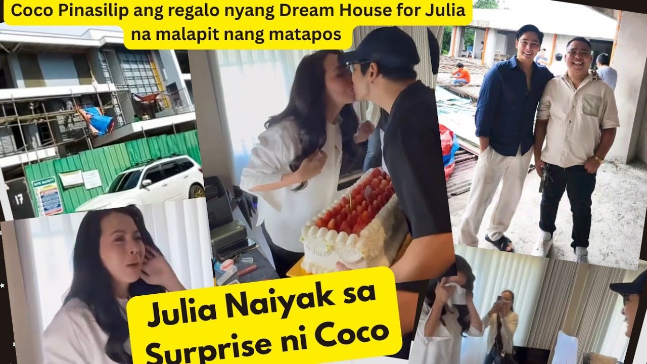 Hala! Julia Montes Pinaiyak ni Coco Martin dahil sa  Surprised nito sa kanya.Dream house patapos  na