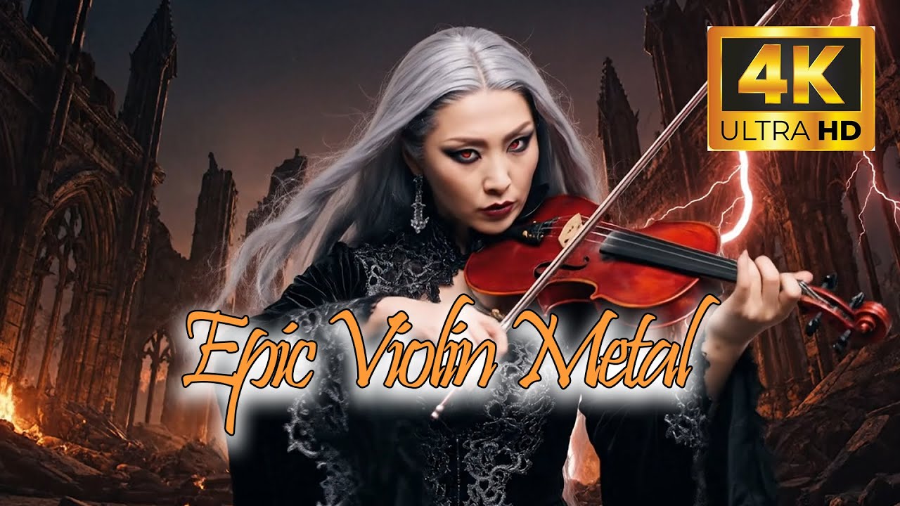 Unleashed Fury: Dynamic Instrumental Violin Leads Over Crushing Metal Riffs - Violin Metal Sounds