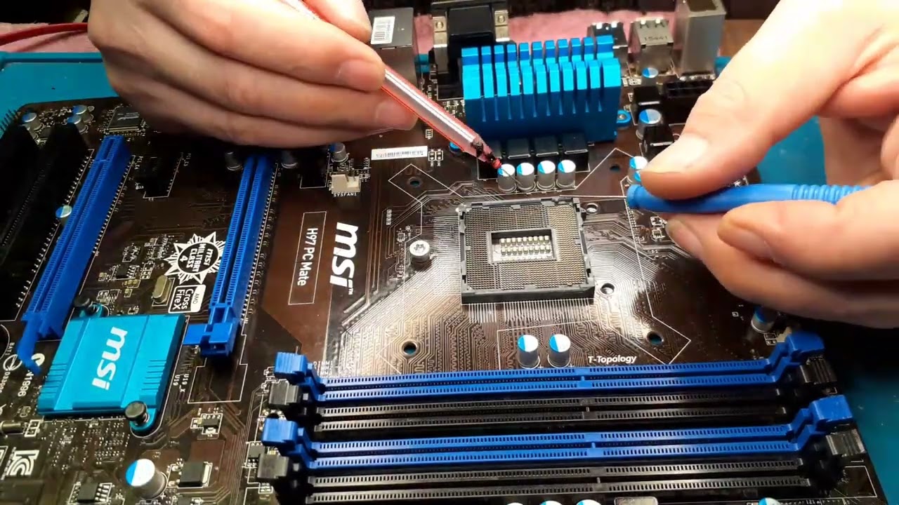 [Nasıl Yapılır] LGA SOKET PiN TAMİRİ -Eğik Pin Düzeltme ve Kopuk Pin Tamiri/MSI H97 PC MATE