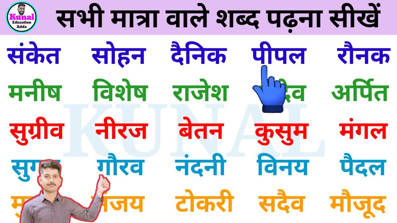 हिंदी पढ़ना कैसे सीखें? | how to learn hindi | सभी मात्रा वाले शब्द hindi padhna kaise sikhe #hindi