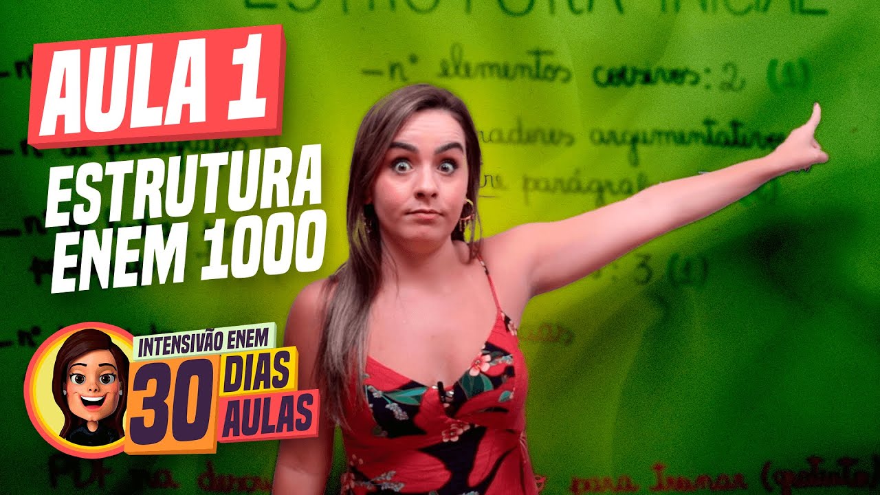 CURSO DE REDAÇÃO DO ENEM DO ZERO EM APENAS 1 MÊS l Aula 01