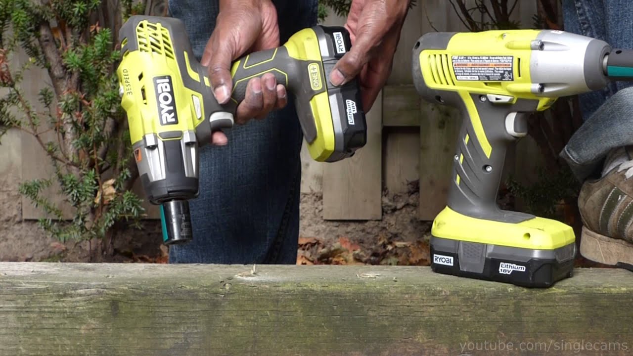 Lag Bolt Impact Wrench shootout #3: Ryobi P260 vs Ryobi P261