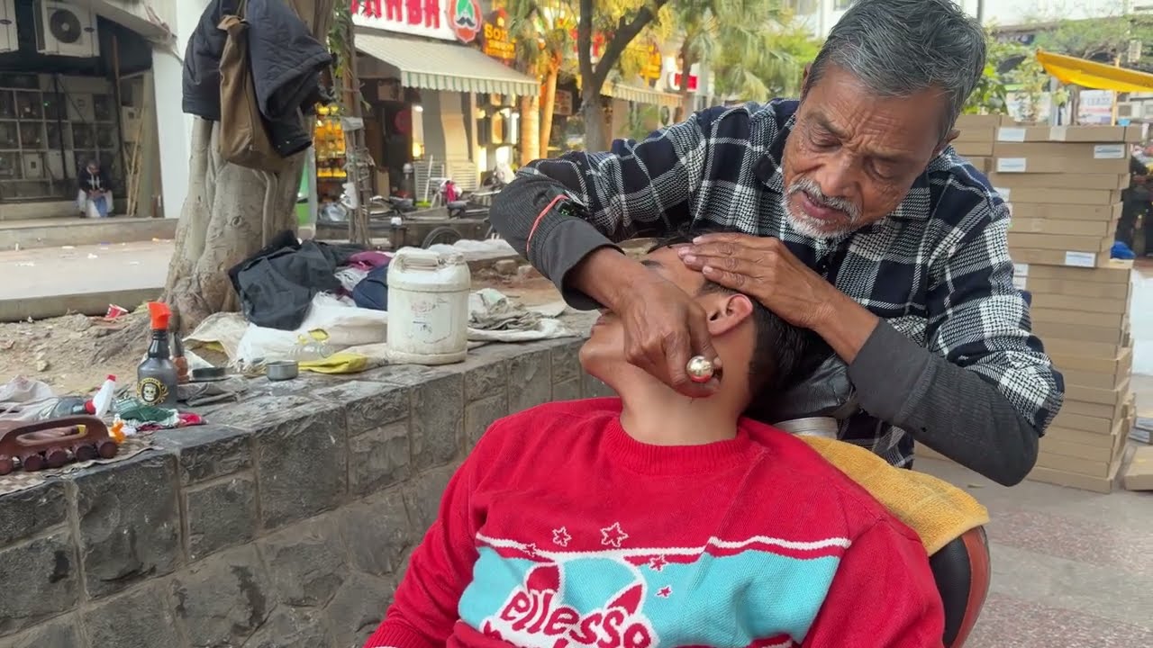 Waris Barber’s MAGICAL Hand  Put Cute Boy Into Deep Sleep | ASMR Head Massage for Relaxation