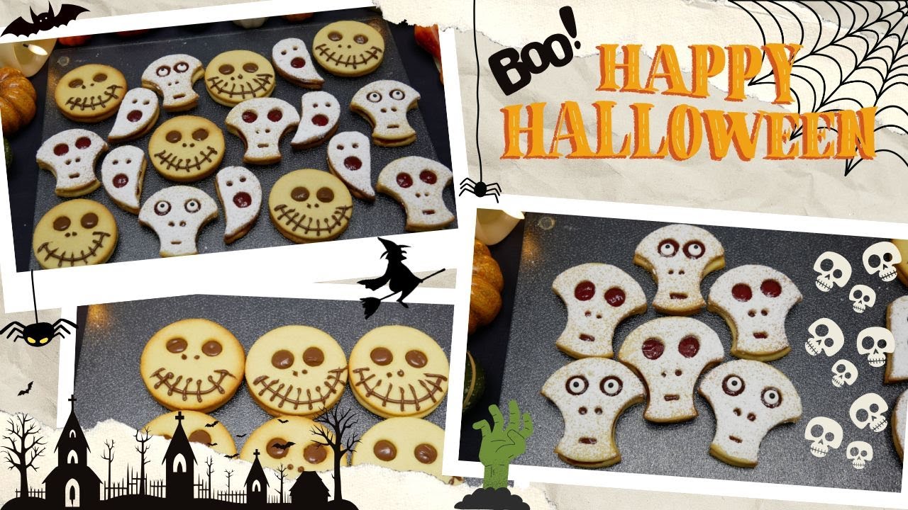 3 Ideas de Galletas de Halloween con 1 Receta 🎃 ¡Divertido y Fácil para Toda la Familia!