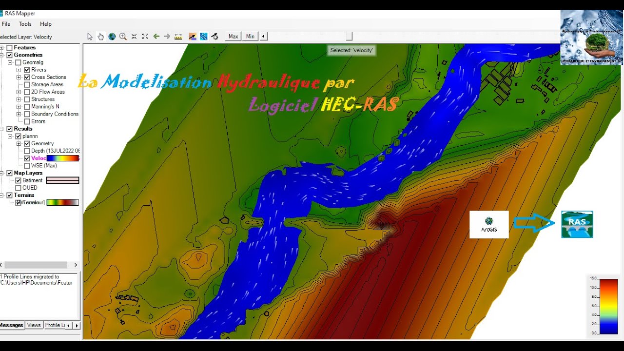 FORMATION LOGICIEL HEC-RAS : Projet la lutte contre les inondations (Partie 3)