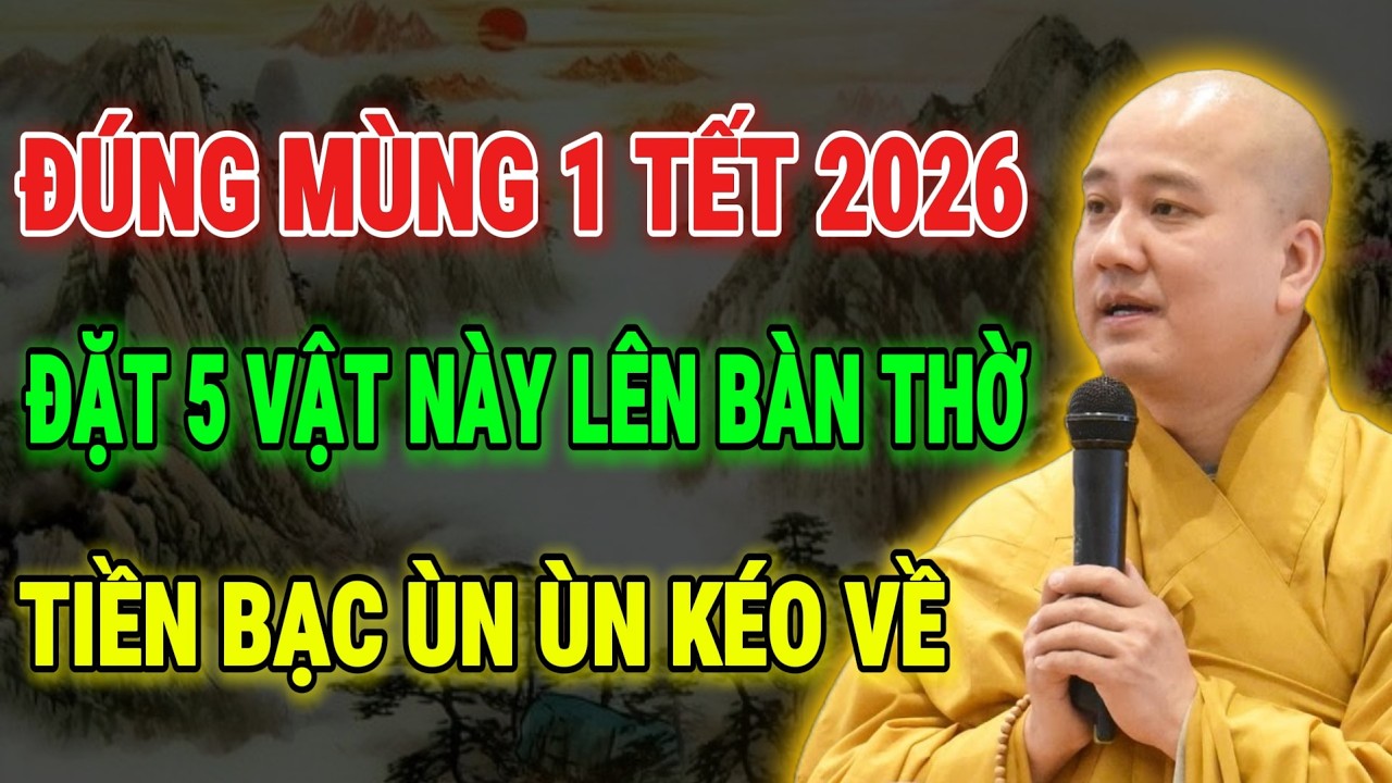 THẦY PHÁP HÒA CHỈ RÕ: ĐÚNG MÙNG 1 TẾT, ĐẶT VẬT NÀY LÊN BÀN THỜ, LỘC ĐẾN KHÔNG NGỜ!