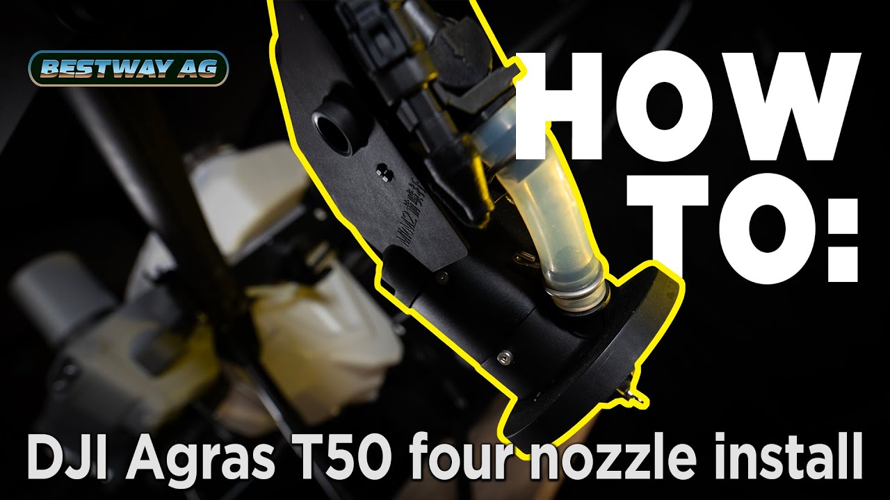 HOW TO: 4-nozzle installation on DJI Agras T50