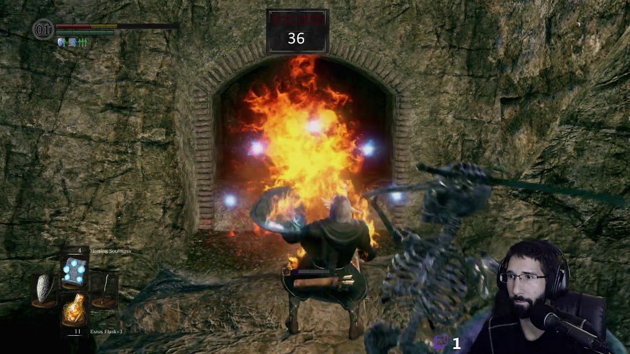 Surviving Dark Souls (Episode 7) - Falling into an endless pit of skeletons