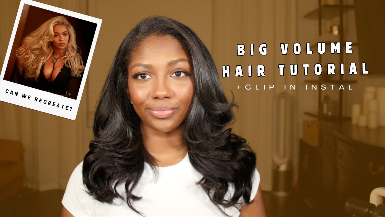 Big Volume Hair Tutorial | Lets Recreate Beyonce's Super Bowl Hair | Niara Alexis