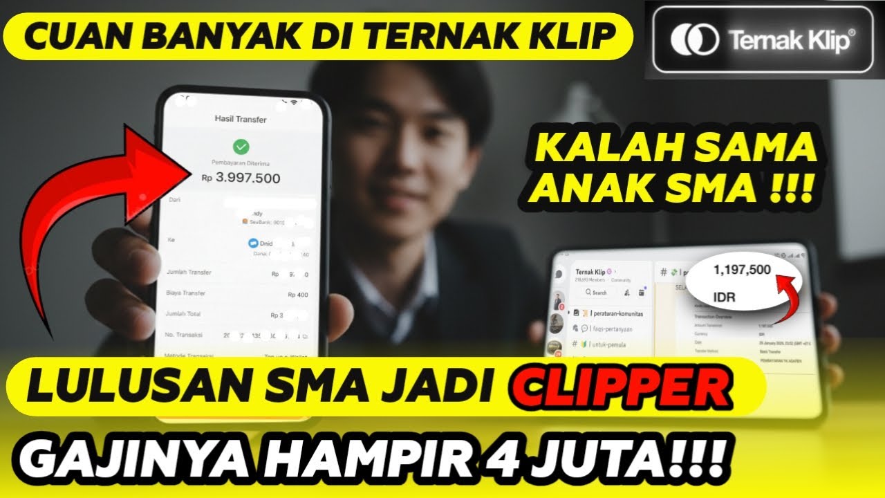 Bongkar Tuntas! Cara Menjadi Clipper Untuk Pemula di Ternak Klip + Bukti Nyata