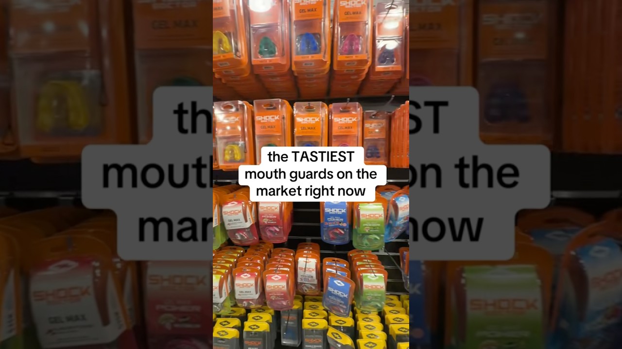 Which one of these unique mouth guards would you try😳 #flavor #mouthguard #sportsequipment