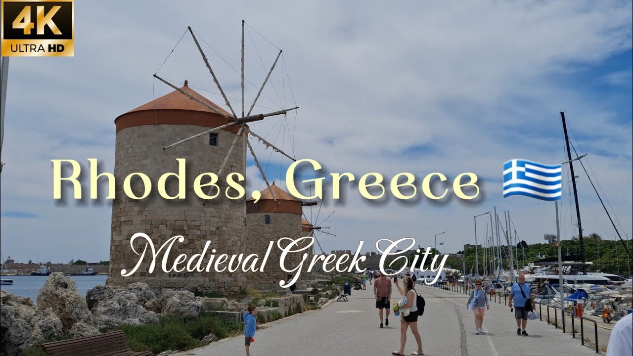 Rhodes, Greece 🇬🇷 | Medieval Greek City |4K Ultra HD