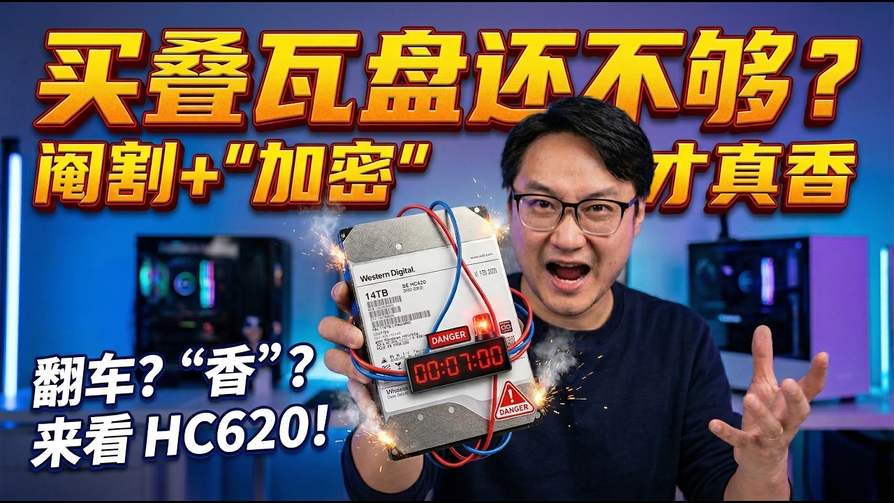 【避坑】50块1T的14T硬盘敢买吗？手把手教你驯服西数HC620，PT仓鼠党必看！