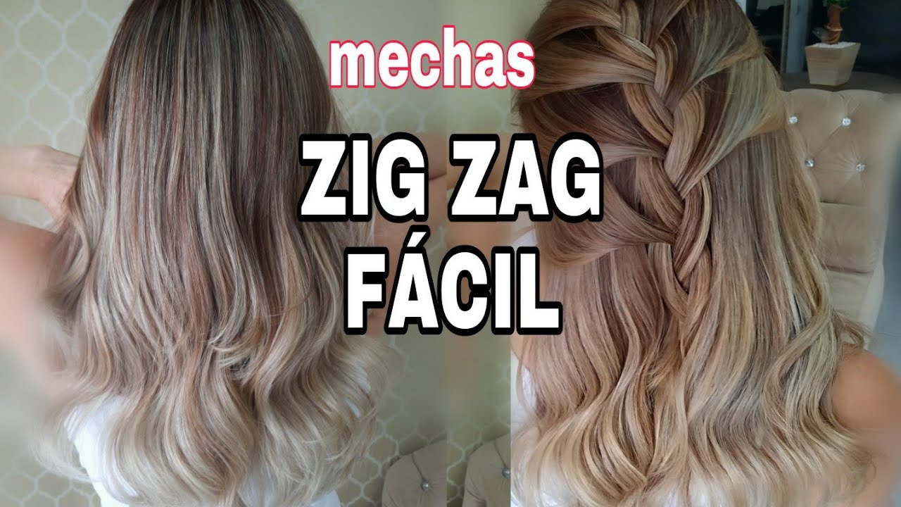MECHAS EM ZIG ZAG COM COLORAÇÃO  SEM SEGREDO