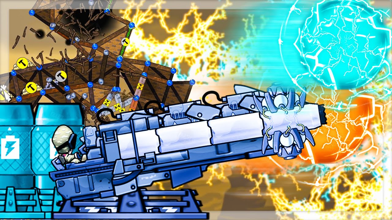 Using MASSIVE ELECTRIC CANNONS To Destroy Battleships in Forts