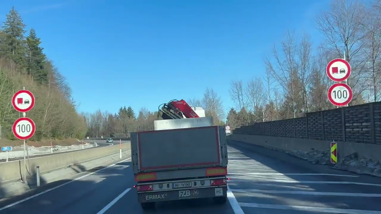 LKW Fahrt über die Pack, A2 Südautobahn